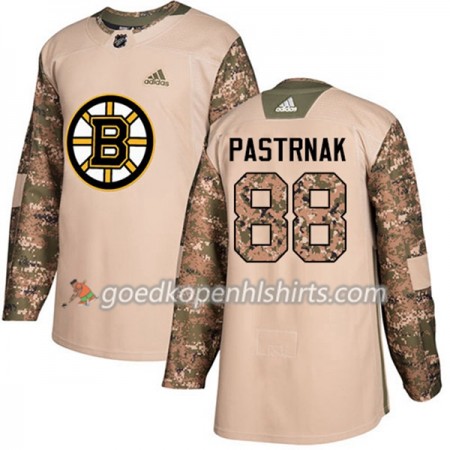 Boston Bruins David Pastrnak 88 Adidas 2017-2018 Camo Veterans Day Practice Authentic Shirt - Mannen